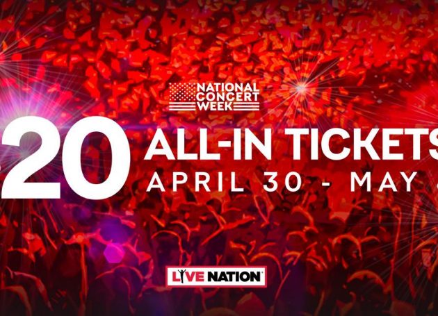 Live Nation Announces 'National Concert Week' + $20 All-In Ticket Offers