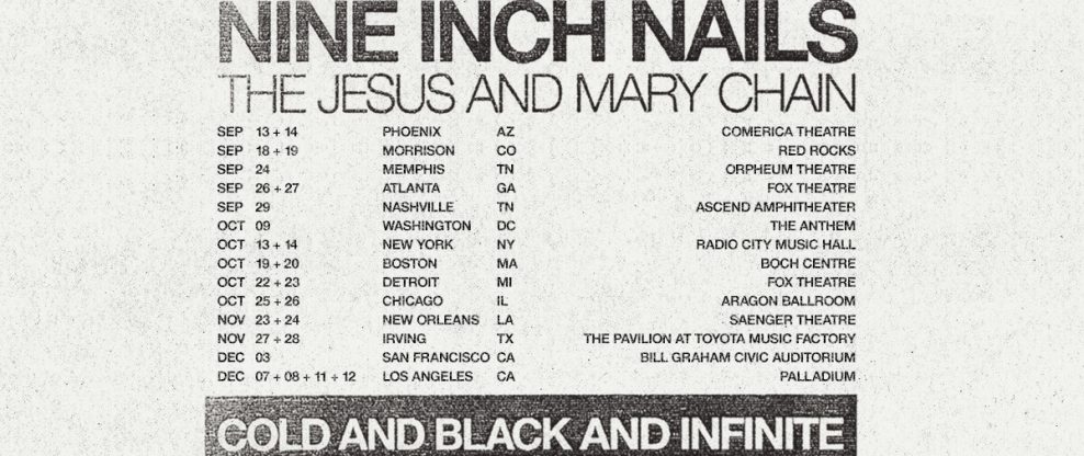 Nine Inch Nails To (Mostly) Skip Online Ticketing For Upcoming Tour