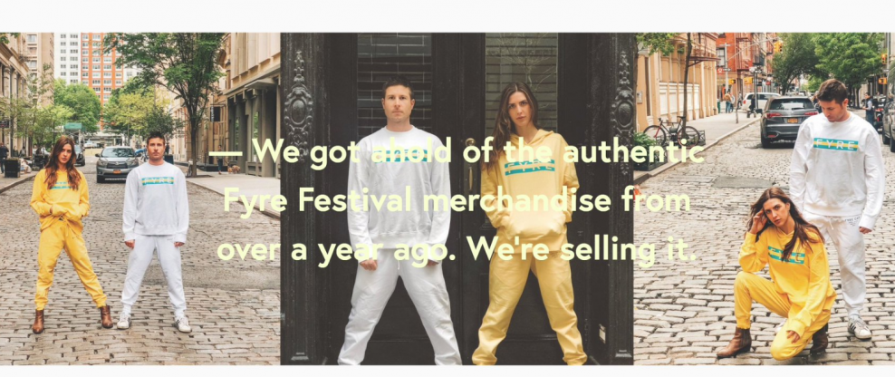 NYC Pop-Up Event Sells Out Of Fyre Fest Merch