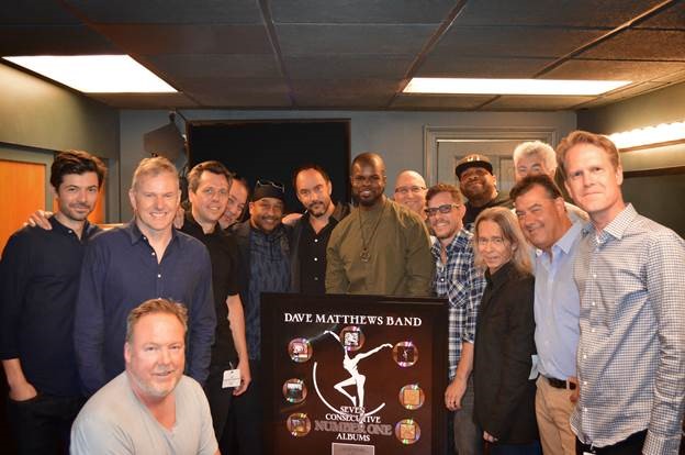 Dave Matthews Band Get A Plaque For 7th No. 1 Album