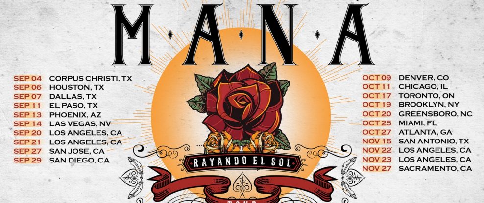 Latin Rock Icons Maná Confirm U.S. Dates For 'Rayando El Sol Tour'