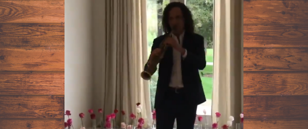 No Big Deal Indeed: Kanye Has Kenny G Play For Kim In Living Room For V-Day