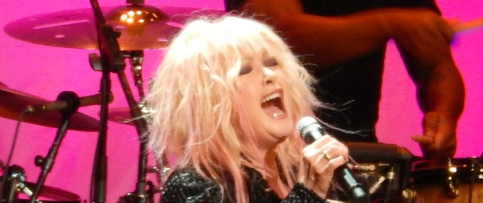 Cyndi Lauper Stung By Bee On Stage, Pulls Out Stinger & Continues Performing