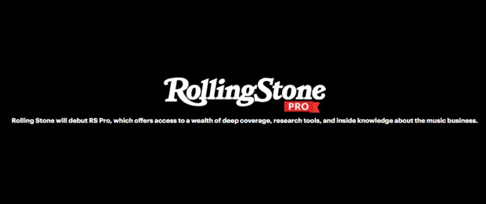 Rolling Stone To Launch Billboard Competitor ‘RS Pro’