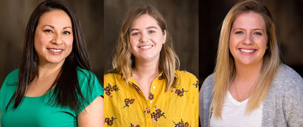 Gloria Chavez, Hannah Kellis, and Danielle Bardier